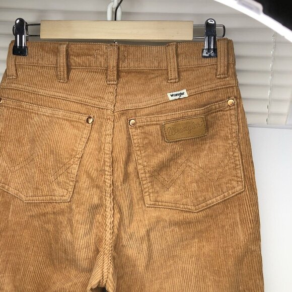 COPY - 27.5 INSEAM Wrangler Wanderer Corduroy Jeans W26 L27.5 Flare High Rise - Picture 8 of 12